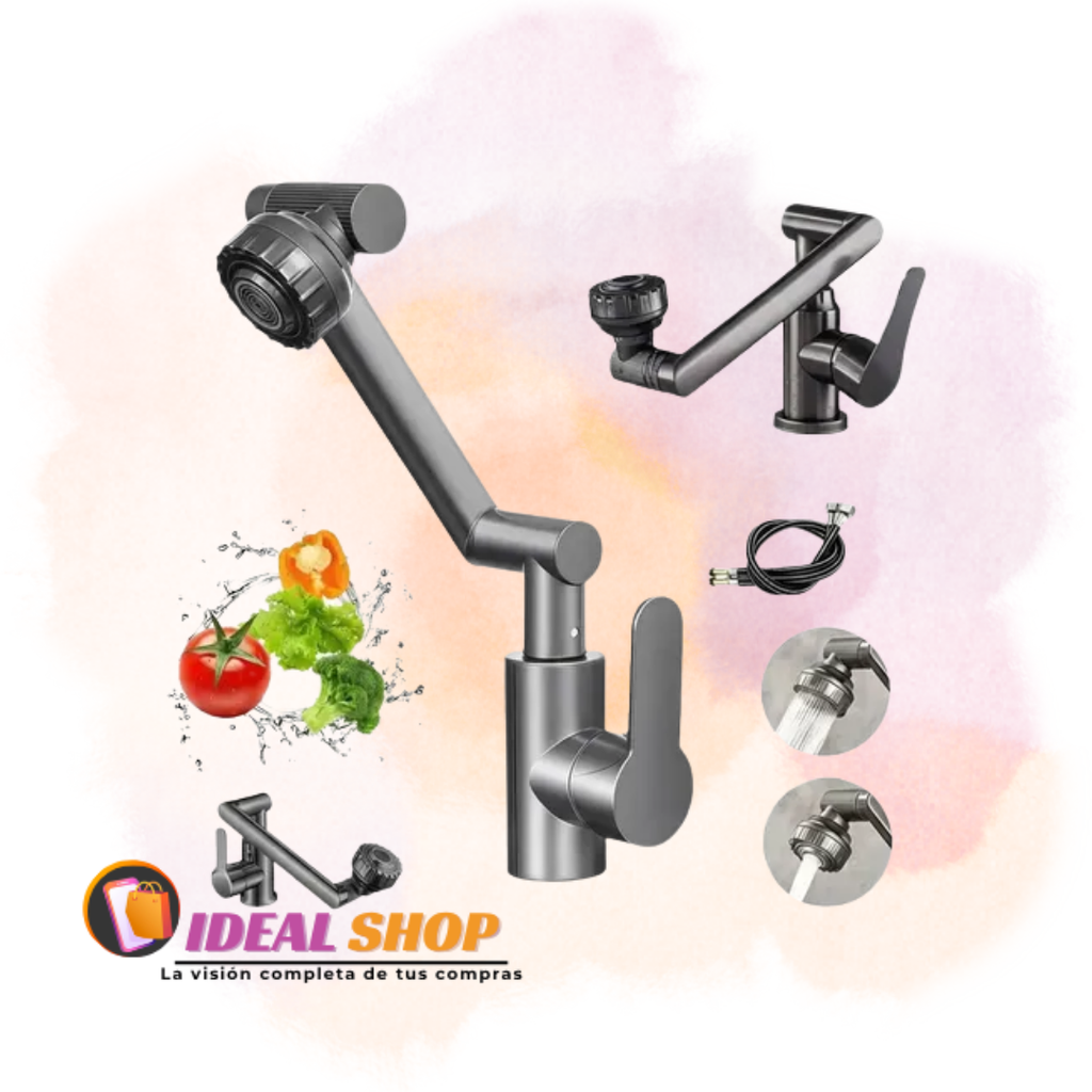 Grifo Giratorio Multidireccional y Ajustable (Cocina y Baño)