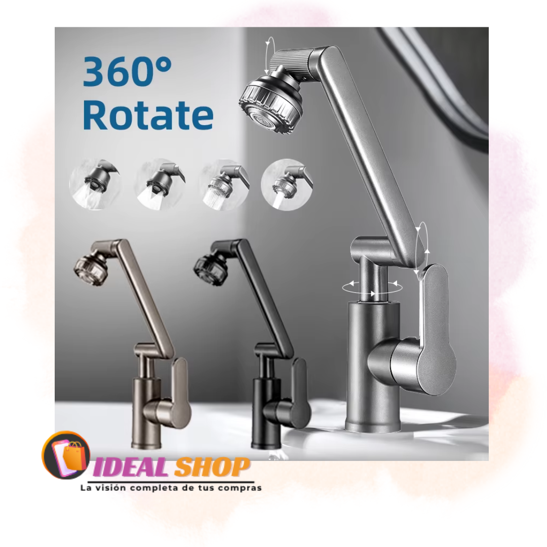 Grifo Giratorio Multidireccional y Ajustable (Cocina y Baño)